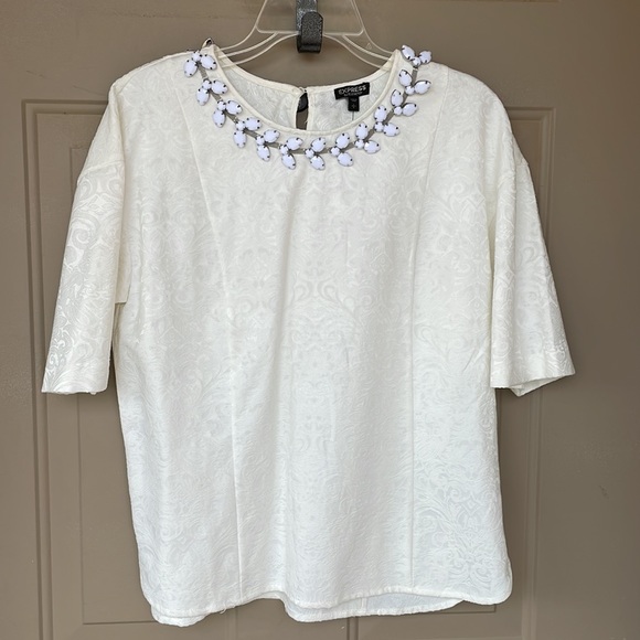 NWT Express Elite Stretch Blouse - size Large - Picture 2 of 7